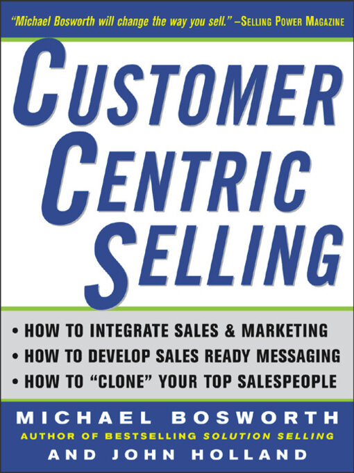 Cover image for CustomerCentric Selling